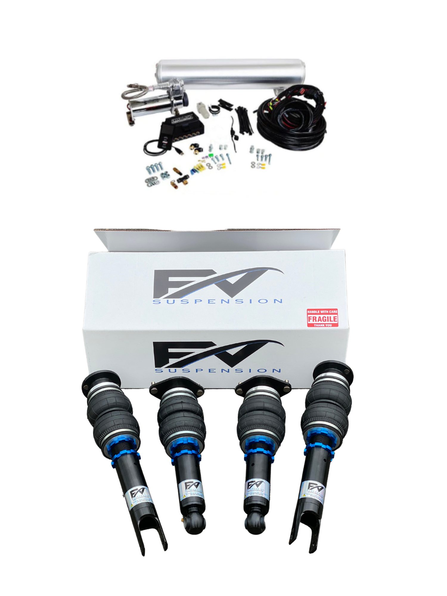 FV Suspension 3P Tier 2 Complete Air Ride kit for 17-21 Jeep Grand Che